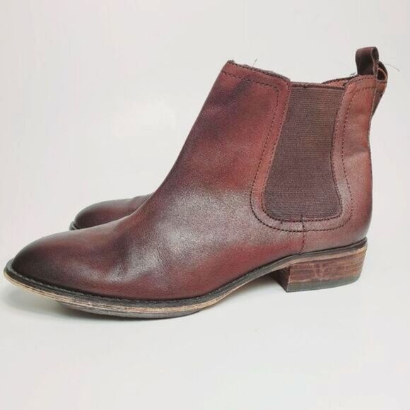 Arturo Chiang Averly  Brown Leather Chelsea Boot  Slip On Ankle Size Size 7 - Picture 1 of 8